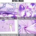 Sweet 16 Birthday Party Decorations for Girls - Purple 16th Happy Birthday Banner Heart Balloons Number 16, Photo Backdrop Crown Sash Party Supplies for Sixteen Years Old