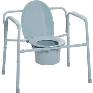 Drive Medical Heavy Duty Bariatric Folding Bedside Commode Seat