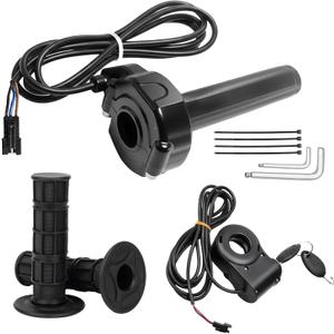 Q20 Full Twist Throttle with Rolling Bearing, Ebike Throttle Grip Cable Kit Compatible with Q20 Electric Dirt Bike