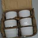 2 oz Ramekins 5 pcs Porcelain Ramekins Dishes for Souffle,Creme Brulee, Pudding, Custard Cups,Bakeware Bowls Set for Baking,Oven Safe, White 2.75 inch