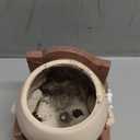 Smily Face Planter Pot Cute Resin Flower Head Planters for Indoor Outdoor Unique Sit Rocking Chair Succulent Pots Gift IdeaI for Mother and Appreciation Christmas with Drainage Hole (Small)