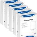 PrintWorks Professional Half Sheet Perforated Paper 8.5 x 11 - Perfect For W-2, 1099, & Statement Use - Made in the USA - 2500 Sheets - 20 lb - A5 Paper - Printer Compatible - White (04116C)