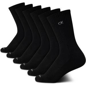 Calvin Klein Women's Socks - Cushion Athletic Crew Socks (6 Pack)