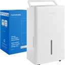 hOmeLabs 25 Pint Wi-Fi Dehumidifier for up to 3,500 Sq Ft Rooms (MAX 64 Pint at 95F, 90% RH)  High-Efficiency Moisture Removal for Medium to Large Spaces with Auto Shut-Off and Quiet Operation