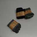 Merino Wool Toe Ankle Hiking Socks Compression Support Breathable Thick Cushion No Show Socks for Women&Men 3 Pairs (Medium, Dark)