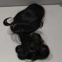 Ponytail Extension, 26 Inch Drawstring Ponytail Extension for Women Long Black Wavy Layered Pony Tails Hair Extensions Synthetic Clip in Ponytail Hairpiece for Women