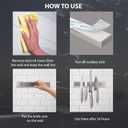 Premium Magnetic Knife Strip for Wall no Drilling  12 Inch Stainless Steel Magnetic Knife Holder with Neodymium Magnet Strong Adhesive Tape - Lightweight Kitchen Magnet Knife Bar