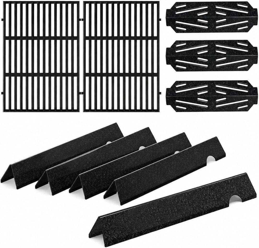 Grill Parts for Weber Genesis II 300 Series, Genesis II Flavorizer Bars&Grill Grates for Weber Genesis 2 Grill Parts - 66095 66040 66795 Parts for Weber Genesis ii E/S-310 ii E/S-315 ii E/S-335