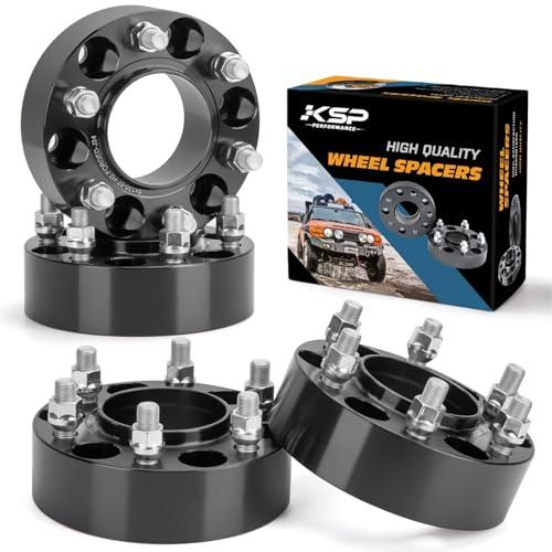KSP 2inch Wheel Spacers for F150 Expedition Navigator 2015-2025, 6x135 Spacers with Hub Lip Compatible With Lincoln, 50.8mm Forged Spacer with M14x1.5 Stud 87.1mm Center Bore for 6 lug Truck Rim