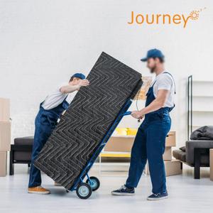 2 Padded Moving & Packing Blankets Heavy Duty - 80" x 72" Moving Blankets - Shipping Furniture Pads for Moving and Storage