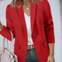 Cicy Bell Womens Casual Blazers Open Front Long Sleeve Work Office Suit Jackets Blazer