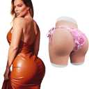 Silicone Hip Enhancer Pads for Women Butt Lift Shapewear Body Shaper for Curvy Enhancement Butt Pants fake butt, Small/Medium, Brown