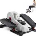 Sunny Health & Fitness Under Desk Pedal Elliptical Machine, Adjustable Resistance Leg Exerciser Office Home Workout While Sitting for Seniors