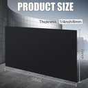 Threehoney HDPE Sheet 1/4" Thick 24 x 48 Inch, HDPE Plastic Sheet High Density Polyethylene Board Flexible Solid Plastic Block for DIY Projects Crafts Machining Home(Black)