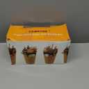 CAMKYDE 50 Charcuterie Cups + 200 Cocktail Picks + 56 Labels, 12 oz Disposable Charcuterie Cups with Sticks (2 Types), French Fry Cup Brown Paper Appetizer Cup for all Occasions