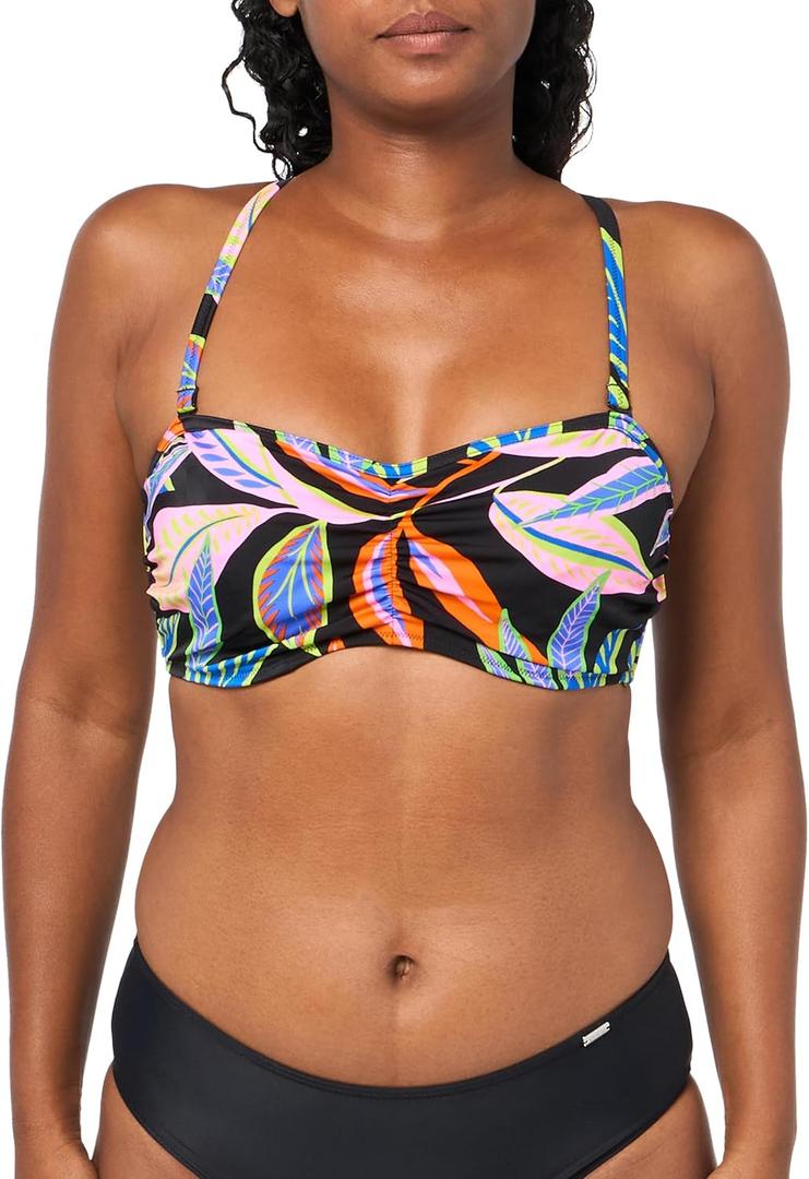 Freya Womens Desert Disco Underwire Bandeau Bikini Top (30D, Multi)