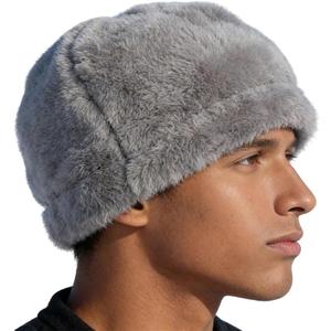 Tactical Beanie Heavy Fleece Watch Hat Winter Army Military Outdoor Hunting Fishing Skull Cap for Men and Women (Gray)