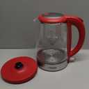 Cosori Electric Kettle, No Plastic Filter & Spout, Tea Kettle & Hot Water Boiler For Coffee & Tea, Water Heater & Teapot, Automatic Shut Off, Borosilicate glass, Red, 1.7L/1500W (1.8 Quarts)