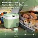 Megiu Car Fridge Portable 12 Volt Refrigerator 23 Quart (22 Liter) Freezer Compressor Cooler 12V/24V DC 110240 V AC for Outdoor, Camping, Travel, Home Use -18~+15 (Green)