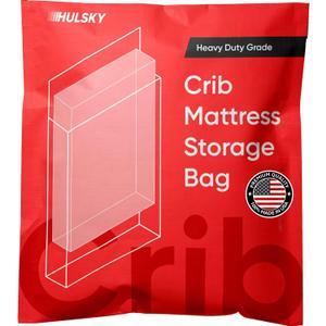 Crib Mattress Storage Bag - Extra-Tough USA-Made 4+ Mil Bag - Stronger Than Standard Bags - Best Protection for Moving or Storage - Waterproof, Extra Tear- and Puncture-Resistant