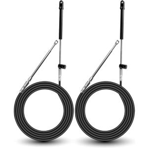2Pcs Outboard Engine Control Cables Fit for Mercury Mariner Outboard Engine, GEN II Throttle and Shift Cables