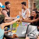 Frienda BBQ Meat Resting Bag with 50 Sheets Butcher Paper, 21" Insulated BBQ Blanket for Brisket & Pork Shoulder, Leakproof Thermal Cooler Bag, Smoker Accessories Grilling Gifts for Men Dad(Gray)