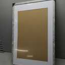 20x30 Picture Frames, 20"x30" Poster Frame for Wall, 20 x 30 Rustic Wood Frame with Real Tempered Glass, Display Poster 16x24 with Mat or 20 x 30 Without Mat, White, 1 Pack