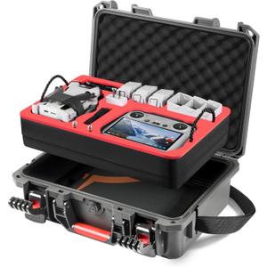 STARTRC PHOTO Mini 4 Pro Case Dual Layer, Waterproof Crash Resistant Carrying Case for DJI Mini 3/3 Pro Accessories, For DJI RC 2/RC-N2 Controller,Battery Charger Hub