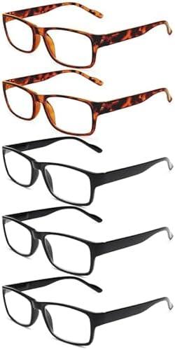 Gaoye Professional Reading Glasses for All Day - Computer Readers with Blue Light Protection - Value Pack glasses