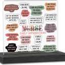 vizuzi Nurse Practitioner Appreciation Gifts, Thank You Nurse Practitioner Gifts, Nurse Practitioner Gifts for Women, Nurse Practitioner Daily Affirmations Office Desk Decorative Signs ZBB80, black, 4.33 inches x 4.72 inches