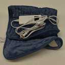 Heating Pad for Back, Heating Pad for Period Cramps with 6 Heat Settings & Timer, Portable Electric Heating Pads for Neck and Shoulders, Christmas Gifts for Women, Men, Blue (Blue-12x24 Inch)