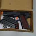 Manual Shell ejecting Pistol Soft Bullet Pellet Toy Gun Ball Blasters Realistic Dart Ammo Fake Prop Look Real Guns Shooting Game for Adults Under 10 Dollars Gifts for Age 14+ Years Old