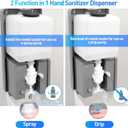 Automatic Hand Sanitizer Dispenser, Jewaytec 1000ML Wall Mounted Stainless Soap Dispenser Touchless Auto Liquid Dispenser for Office, Home, Restaurant