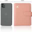 Melsbrinna Rfid Passport Holder for Travel women/Men, Cute Passport Wallet Rfid Blocking Card Slots, Rfid Passport Cover/CaseTravel Wallet, Passport Book Holder (1, Pink)