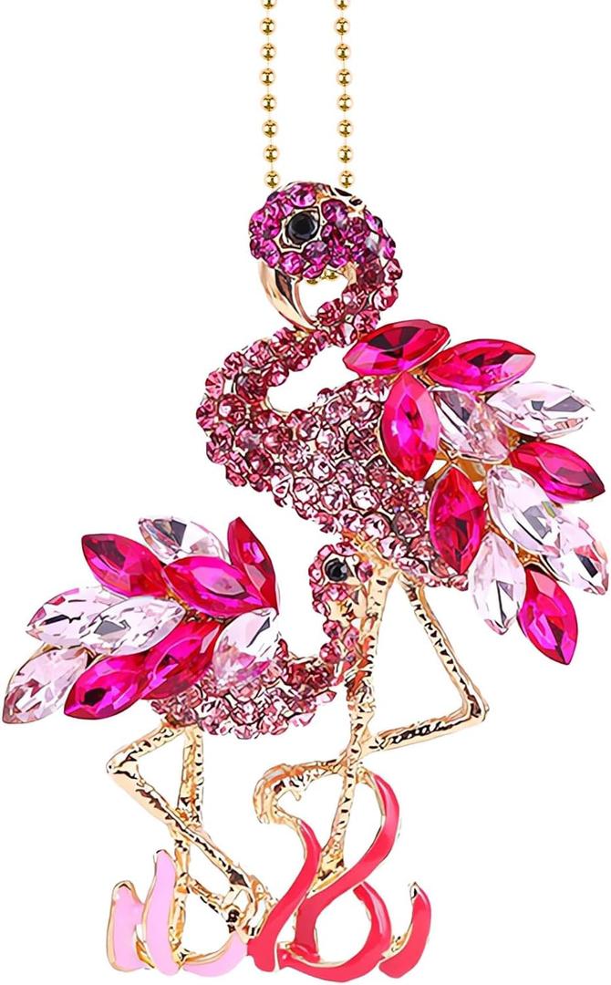 2 x Flamingo Ornaments Pink Flamingo Gifts for Women Hanging for Christmas Tree Decorations Clearance Keepasake