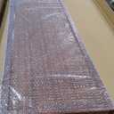 Furnnylane 5 Panel Bamboo Room Divider and Folding Panel Screen,Bamboo Panel Divider for Room Separation,Brown,67" H x 76.75" W