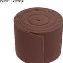 MECCANIXITY Elastic Bands for Sewing 3"(7cm) 5 Yard Brown Knit Elastic Spool High Elasticity for Wigs, Waistband, Pants