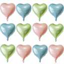 Pink Heart Shaped balloons Pack of 12, 18 Inch Love Valentine Balloons Heart Romantic Balloons For Valentines Day Propose Marriage Wedding Bridal Shower Engagement Party Decorations