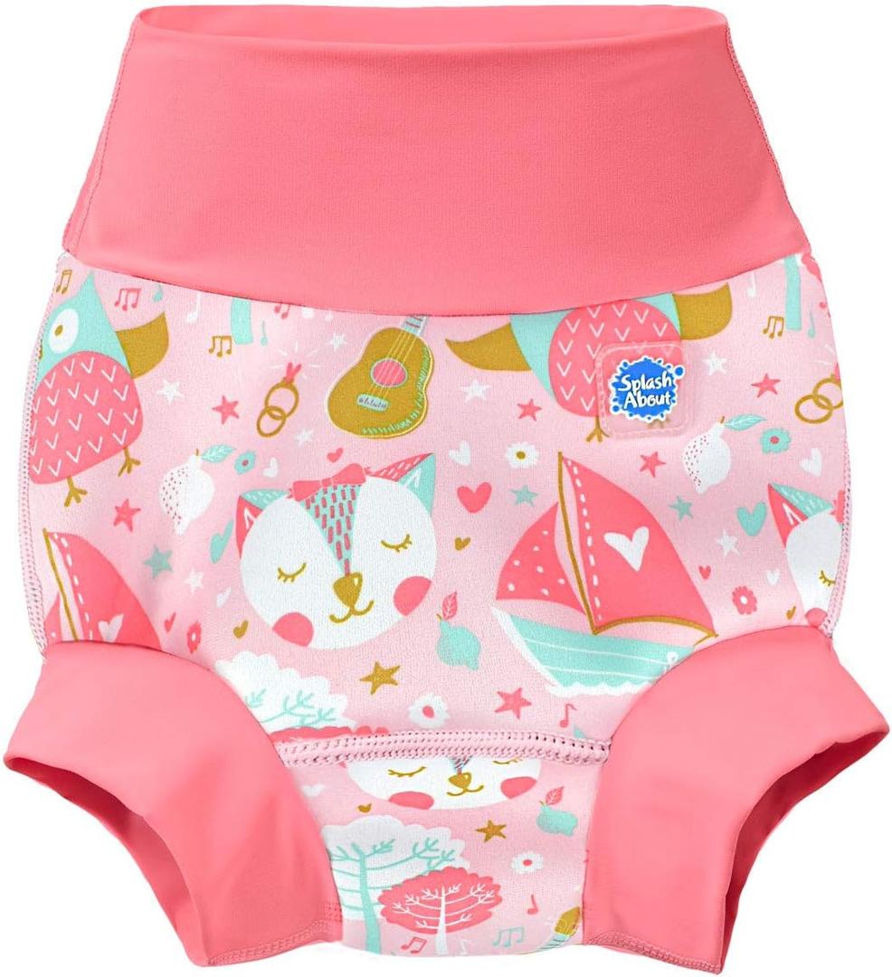 Splash About Happy Nappy Reusable Swim Diaper, Owl & The Pussycat, 0-3 Months