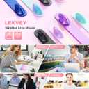 Lekvey Ergonomic Mouse, Vertical Wireless Mouse, Rechargeable 2.4 GHz USB Optical Carpal Tunnel Mice : 800/1200 / 1600 DPI, 6 Buttons, for Laptop, PC, Mac, Computer, Desktop, Notebook etc, Pink