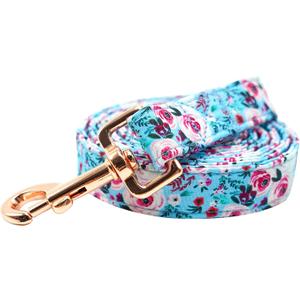 Elegant little tail Dog Leash Summer Dog Leashes with Soft Handle Durable Pet Leashes Trainning Dog Leash for Small Medium Large Dogs (Medium (Pack of 1), Blue Flower)