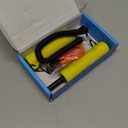 Huntury Retractable Ice Safety Picks- 11.5FT Extra Long Lanyard, Safety Whistle & Protective Covers, Durable Emergency Self-Rescue Spikes for Ice Fishing, Skating, Ice Walking & Winter Ice Activities