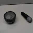 Kaizen Casa Stone Mortar and Pestle, for Grind Spices, Powder Pesto, Mash Herbs, Crush Pills, Regular Size (3.75"X2.75" Mortar, 5" X1.5" Pestle)