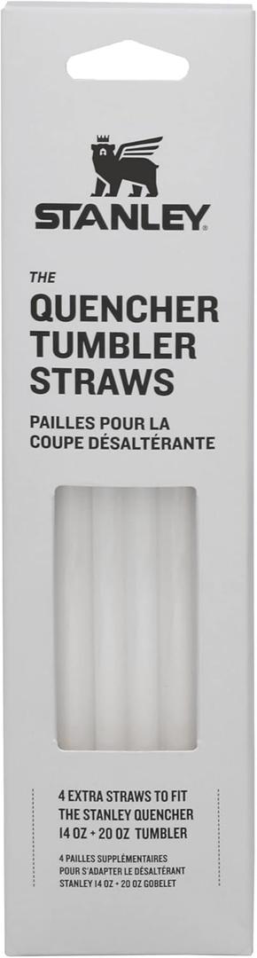 Stanley Quencher Tumbler Straws | Reusable Replacement Straws for Tumbler with Handle | Stainless Steel Drinking Cup Accessory | BPA-Free (Clear)