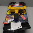 Tevlaphee Universal Wheel Lock Heavy Duty Security Trailer Wheel Lock Anti Theft Wheel Locks for Cars SUV Camper Motorcycle Trailer Great Deterrent Bright Color with 3 Keys (Red-Yellow)