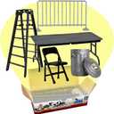 Set of 5 Wrestling Prop Accessories for Wrestling Action Figures