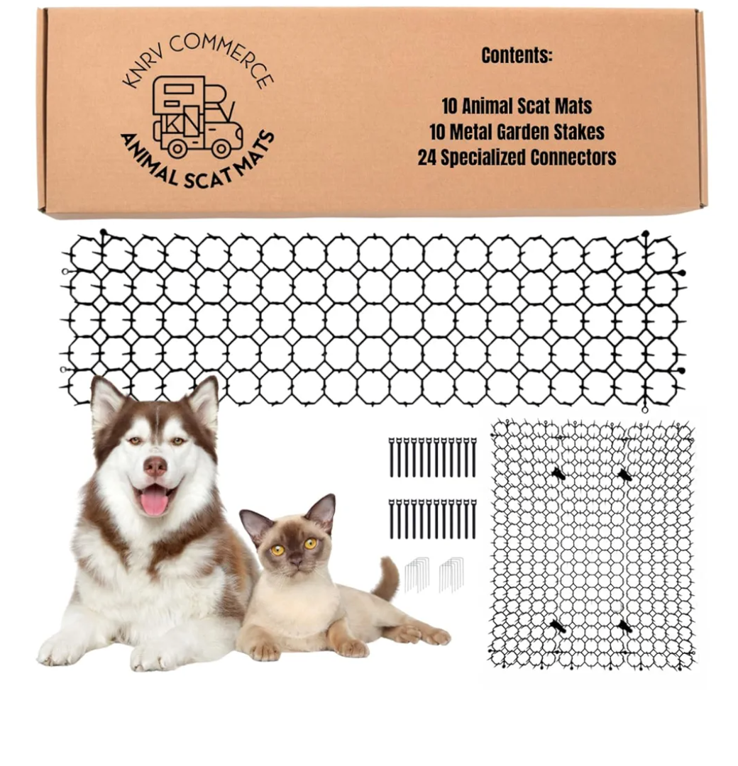 10 Pk: Scat Mats, Cat Deterrent Mat, Keep Dogs Off Furniture, Scat Mat for Cats, Scat Mats for Dogs, Keep Cats Off Counter Tops, Scat Mat, Animal Deterrent Mat, Keep Dogs Off Couch, Dog Deterrent Mats
