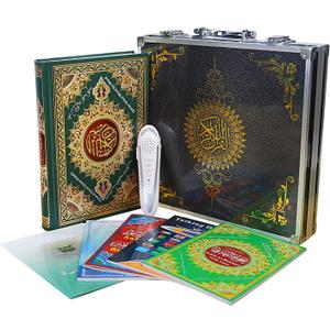 32G Quran Pen, Digital Pen Talking Reader Rechargeable Quran Book Reader with Multilingual 25 Reciters, Aluminium Box Packaging, Muslims Gift Ramadan Gift