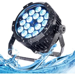 Outdoor Waterproof Par Lights, IP65 Stage Light, LED Uplights with DMX512 Sound Activated, DJ Lighting for Christmas Event Party Wedding Disco (1, 6 Colors Mixed)