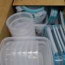 Snapware Plastic Total Solution (21-Pack) Large Food Storage Containers Set, Meal Prep Containers with Plastic BPA-Free Lids & 4 Locking Tabs, Microwave, Dishwasher, and Freezer Safe